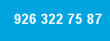 926 322 75 87
